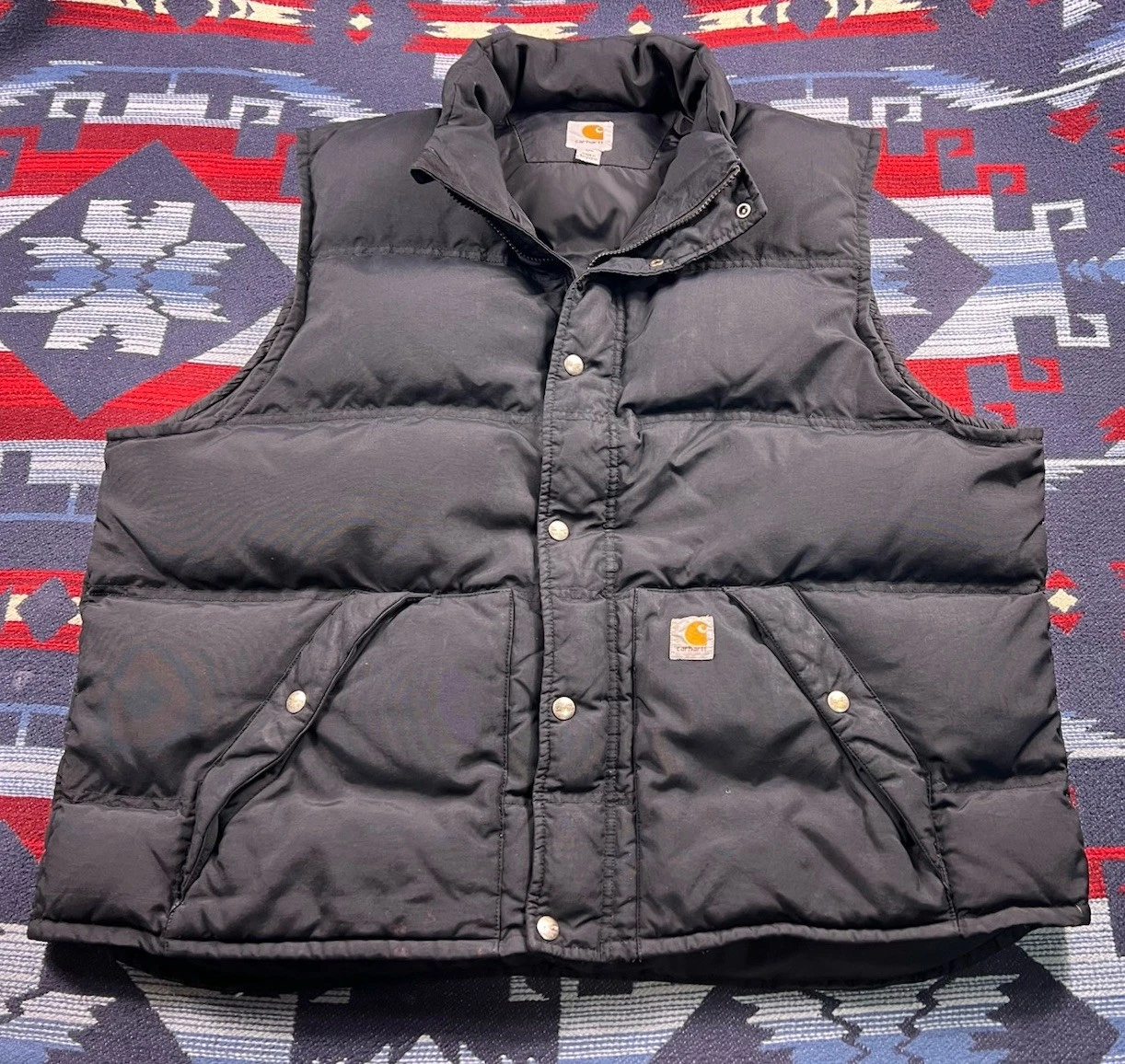 Carhartt Vest Mens Black Down Puffer Insulated Outdoor Workwear Jacket Coat XXL