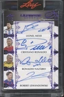2024 Leaf Ultimate Lionel Messi Ronaldo Pedri Endrick Junior Garnacho 4/5 Auto