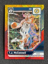 TJ McConnell 2024-25 Panini Donruss Optic Yellow Red Prizm /99 #67