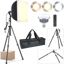 Photography Softbox Lighting Kit 16x16in LED Studio Lights for Video Photo