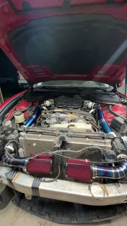 Kit de admisión quemada estilo titanio para Infiniti G37 - Calidad de exhibición - Ligero Foto 2 de 2