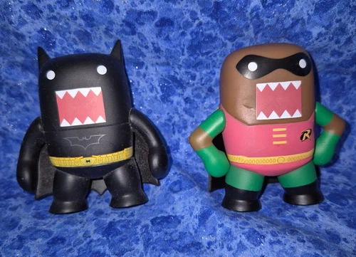 Domo Funko Blind Box Black Batman and Robin Figures