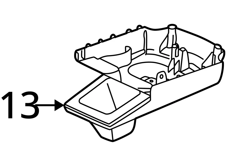 SE ADAPTA A CONSOLA SATURN L300 L200 2002-2005 F/FLR RR LWR *EBON 21992766 - NUEVO OEM Foto 3 de 3