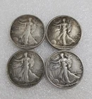 Bulk Lot of 4 1916-1921-S Half Dollar Walking Statue of Liberty Silver Coin