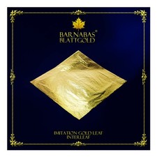 Barnabas Imitation Gold Leaf 100 Loose Sheets 5.5" for Crafts