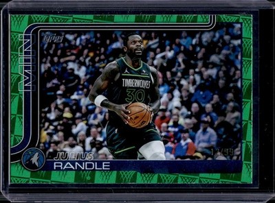 2025 Topps Julius Randle Green Season Tip Off Foil /99 TIMBERWOLVES