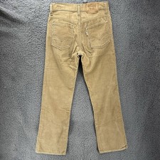 VTG 70's Levi's 716-1523 Corduroy Size 27x29 Student Fit Tan Pants Talon 42 Zip