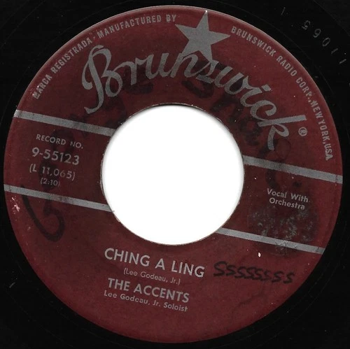 The Accents: "Ching A Ling" / 'I Give My Heart To You" - VG '59 hit - plays NM!