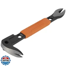 Klein Tools 66092 Nail Puller with Integrated Dimpler, Heavy-Duty Carbon Stee