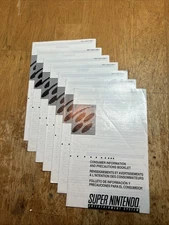 ONE (1) Super Nintendo Precaution SNS-USA/CAN-1 INSERT ONLY Authentic Nintendo