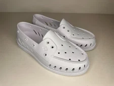 Sperry Top-Sider Float White Slip on Rubber Shoes Women Size 10 / Men 8 / New