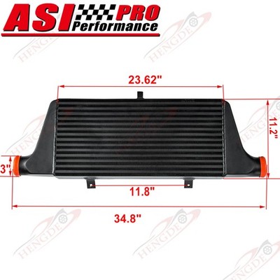 Aluminum Turbo Intercooler For S13 S15 S14 R32 R33 SR20 RB25 3'' In/Outlet