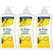 St. Ives Daily Hydrating Vitamin E & Avocado Body Lotion 21 Fl Oz PACK OF 3