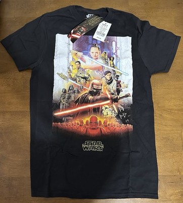 Black STAR WARS Tee : The Rise of Skywalker Epic Movie Poster Size Small T-Shirt