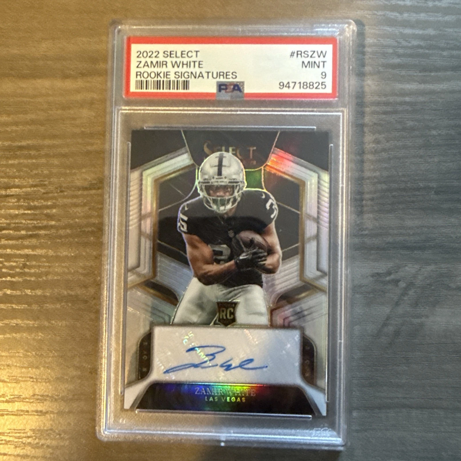 Zamir White Panini Select Rookie Signatures #RSZW Blue