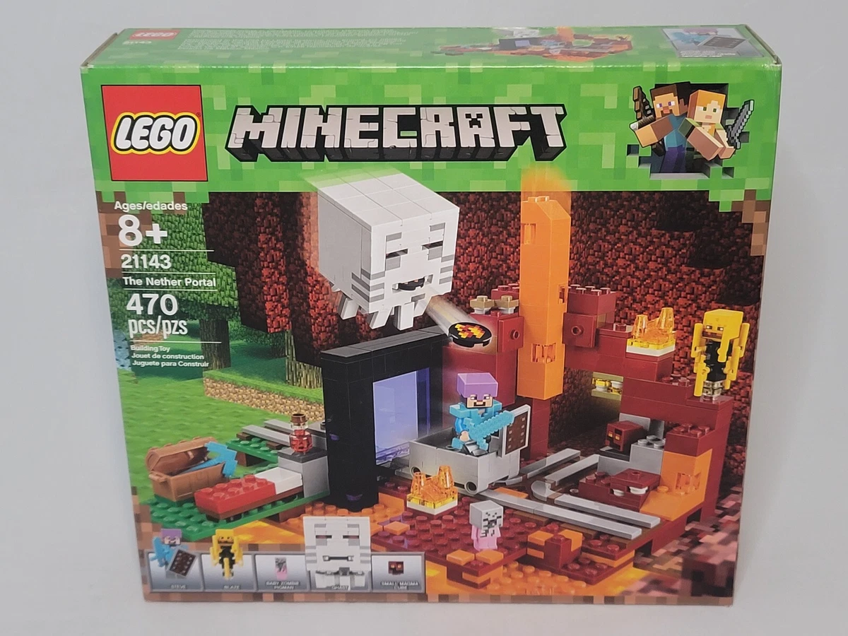 LEGO 21143 The Portal Minecraft magma pigman Ghast Blaze Steve | eBay