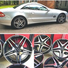 Mercedes 18 Inch Rims Wheels Set4 New 188.5 189.5 Fit Sl500 Sl550 Sl55 Amg