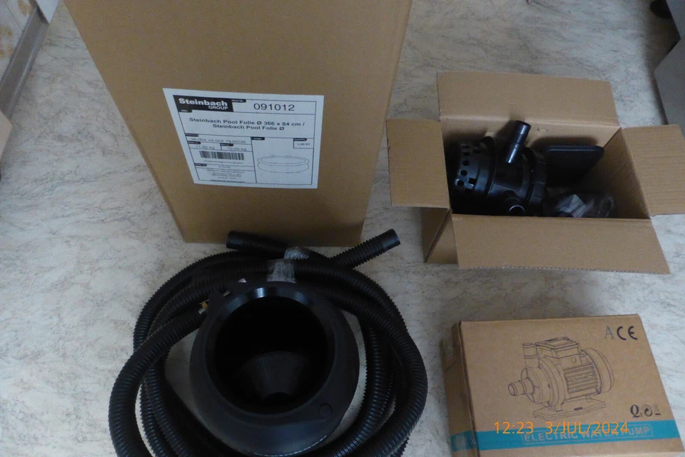 Pool Steinbach mit Sandfilter 3,60 x 84 cm Schwimmingpool Schwimmbecken - Bild 2 von 4