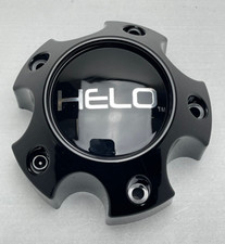 *USED Helo Gloss Black Wheel Center Cap SCREW...