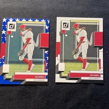 lot of 2 2022 Panini Donruss Independence Day Parallel #210 Joe Adell + Base 