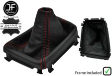ROT NAHT LEDER HANDBUCH SCHALTSACK + RAHMEN F?R VOLVO V70 S60 01-07