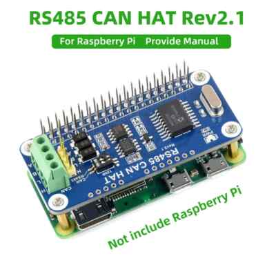 RS485 CAN HAT 3.3V SPI Interface Extension Board for Raspberry Pi 4B/3B+/3B/Zero