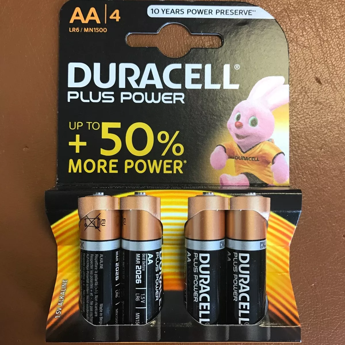 Pile alcaline AAA (LR03) Duracell Optimum, lot de 5