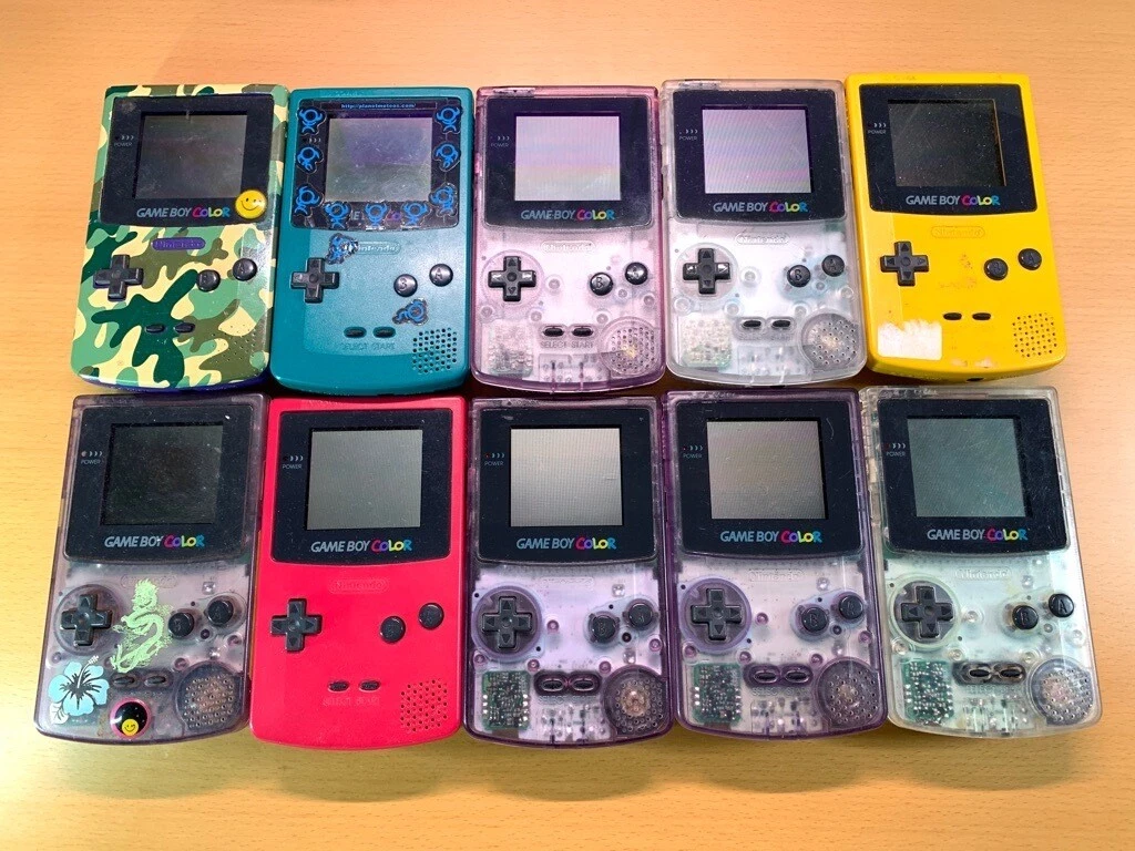 Junk Nintendo GameBoy Color GBC Lot of 10 Set random Console USED