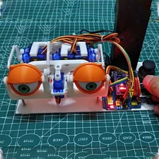 Animatronic Eyes DIY kit for Arduino Bionic robot SG90 servo Joystick control6c