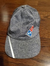 Domino's Employee Issued Reflective Strip Gray Adjustable Hat Cap