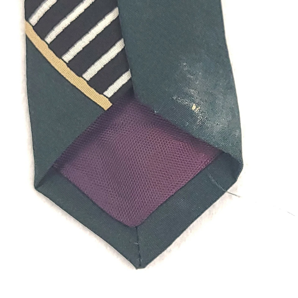 Corbata Brandini Le Collezioni Para Hombre 100% Seda Hecha en EE. UU. De Colección Ancha Abstracta Nueva Foto 3 de 4