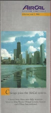 AirCal system timetable 7/1/86 [9111] Buy 4+ save 50%