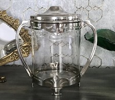 Antik Jugendstil Art D&eacute;co Dose versilbert? Argentor? Bonboniere  Konfektdose