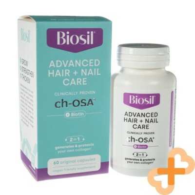 BioSil Fortgeschrittene Haar und Nagel Pflege 60 Kapseln Erhält Kollagen Level