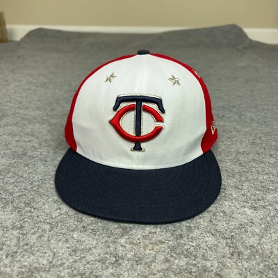 Minnesota Twins Mens Hat 7 1/2 Fitted Red White New Era 59Fifty All Star 2018