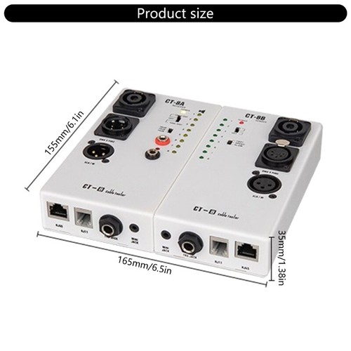 Intelligent Audiotory Cable Tester with Multiple Connectors for RJ45 TRS - Photo 8/8
