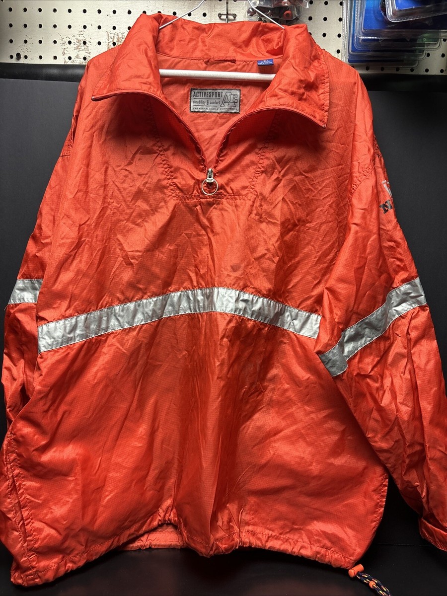 American Eagle (XL) Orange Active Windbreaker Workout Rn 54485