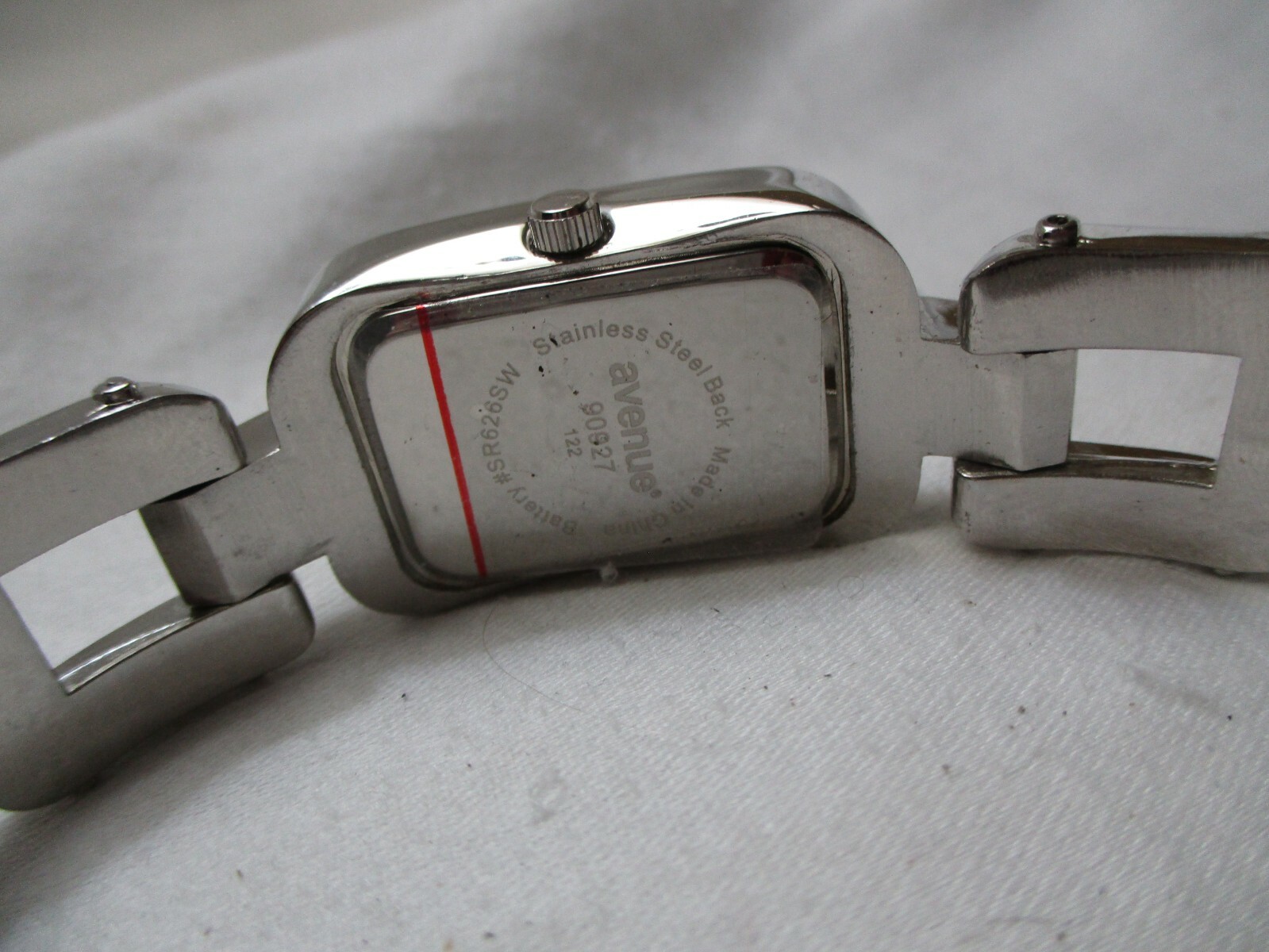 Avenue Wristwatch Rectangular White Face Silver T… - image 11