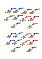 EFIELD 20PCS  1/2" PEX FULL PORT SHUT OFF  BALL BRASS VALVE HOT AND COLD NO LEAD