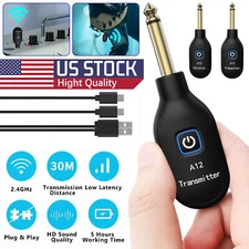 2.4GHz Mini Wireless Guitar System Rechargeable Audio Transmitter Receiver
