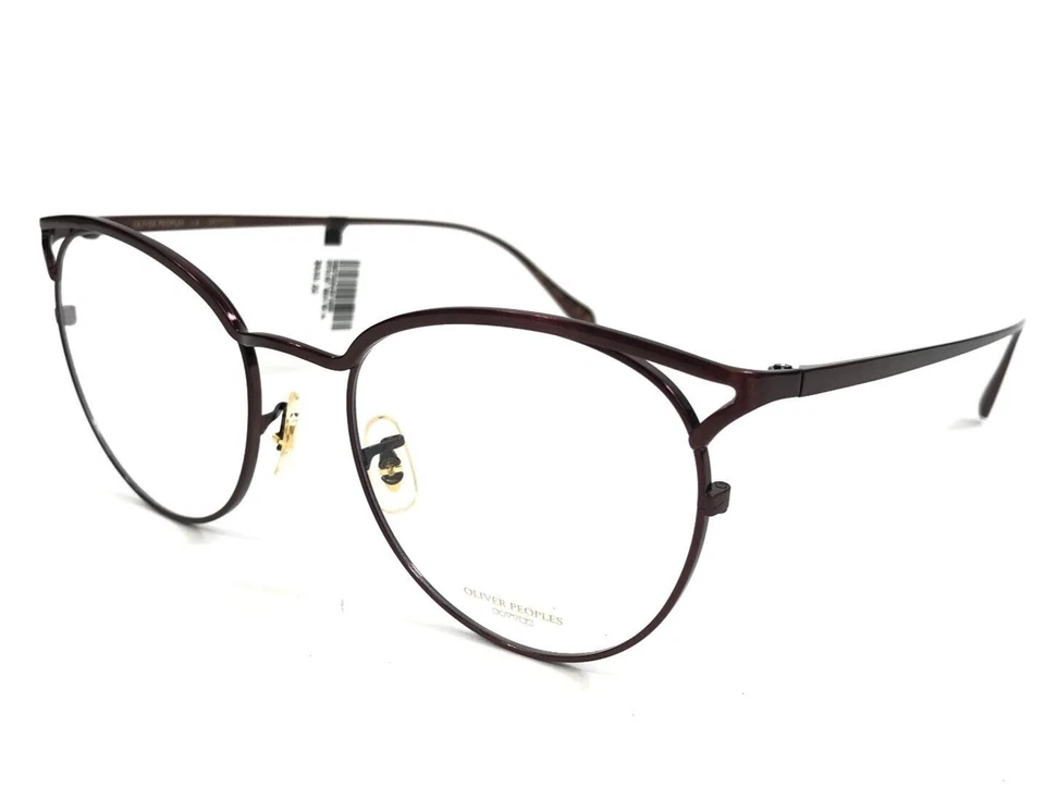 Oliver Peoples Eyeglasses Frames OV1319T 5325 AVIARA Brushed Burgundy 52-19-145 - Image 4 of 4