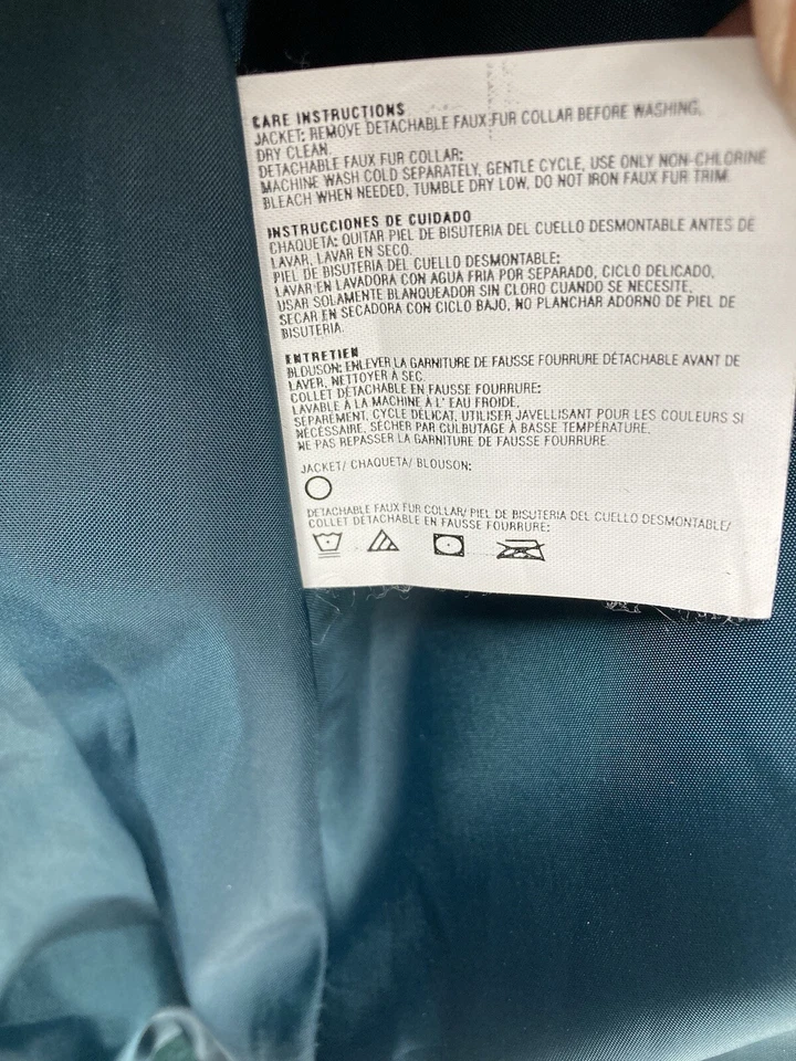 Abrigo De Colección Esprit Doble Pecho Guisante Para Mujer XL Mezcla de Lana Forrado Verde Oscuro Foto 4 de 4