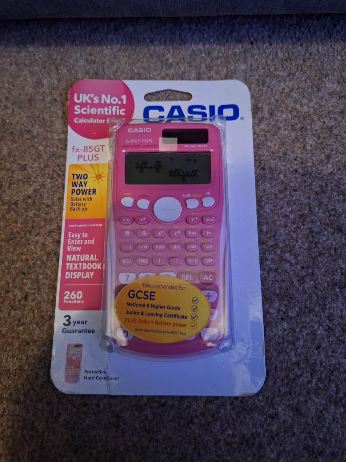 Fx 83gt Casio Taschenrechner Rosa Mini Taschenrechner Casio Fx