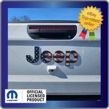 Jeep Gladiator JT Tailgate Flat Overlay decals stickers American Flag USA FK2P2