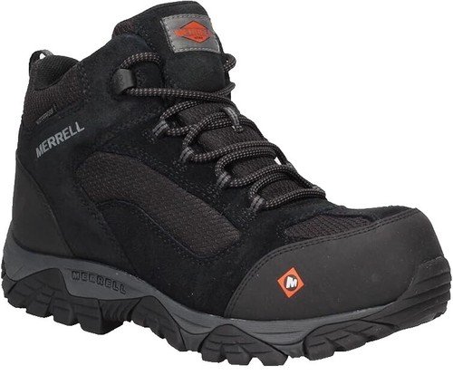 Merrell Work Encore Service Pro Mens Size 8 Black Oil & Slip  display picture 1