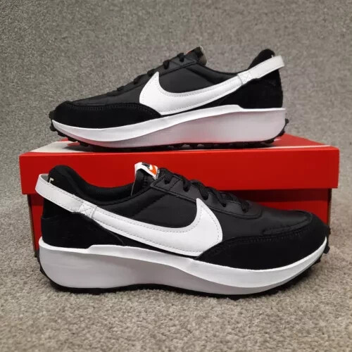 NEW Nike Womens Waffle Debut DH9523-002 Black Casual Shoes