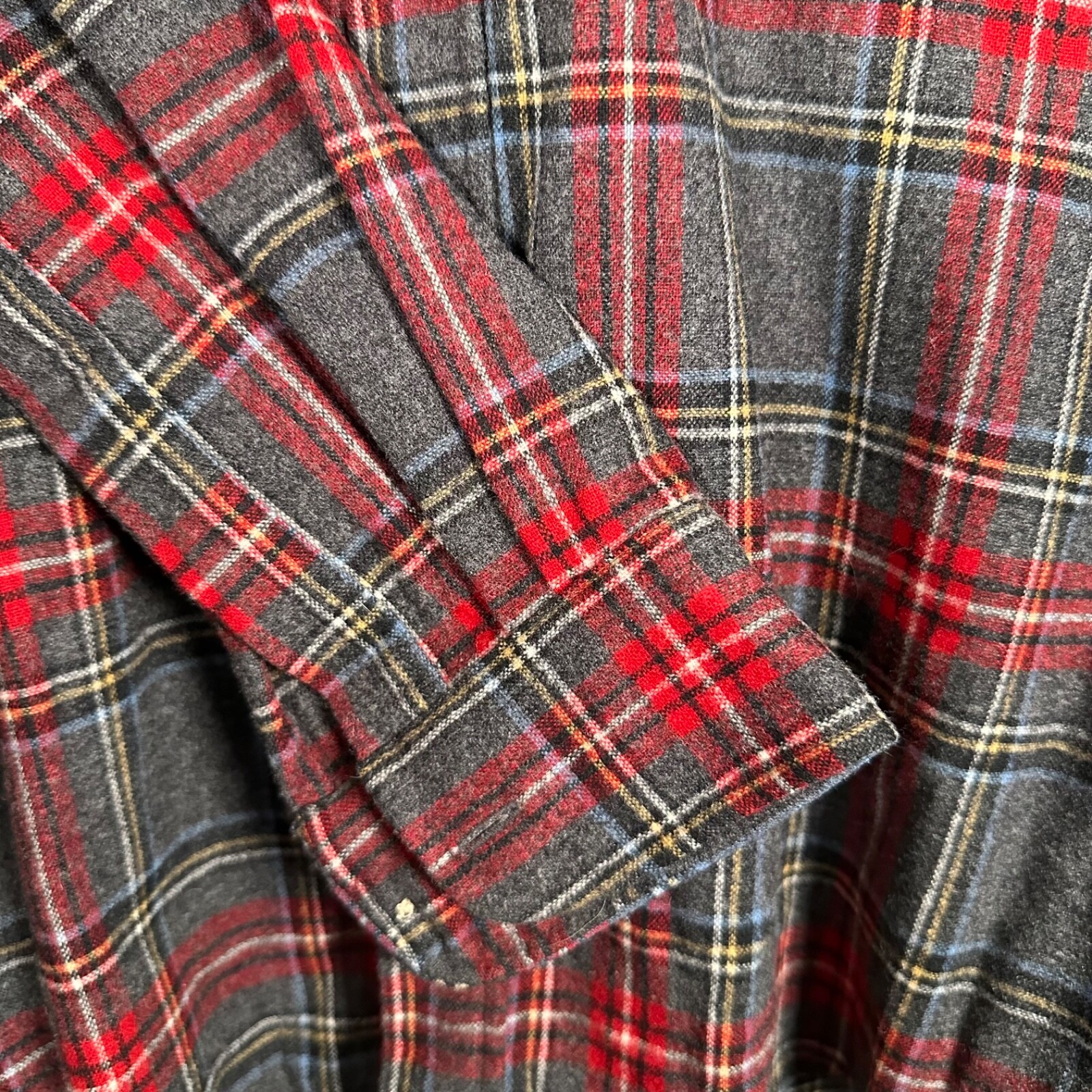 Pendleton Virgin Washable Wool Grey/Red Solo Plai… - image 3