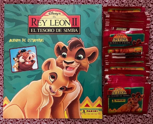 100 PACKETS POCHETTES + EMPTY EMPTY ALBUM EMPTY PANINI LE ROI LION 2 DISNEY 1999 RARE