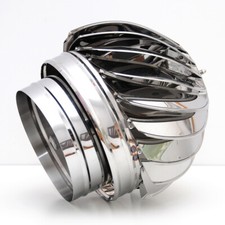 Schornsteinhaube 180mm, Schornsteinabdeckung,Edelstahl,Inox,Drehbar,Kaminaufsatz