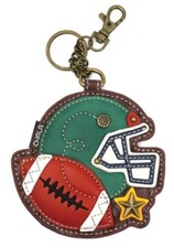 Chala Fantastic Football Sports Whimsical Key Chain Coin Purse Bag Fob Charm